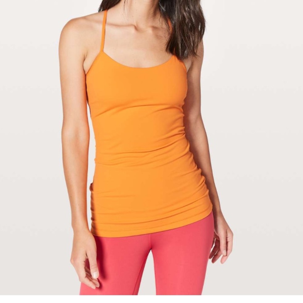 Lululemon Power Pose Tank size 4 in Vivid Amber